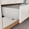 Guarda-Roupa Solteiro Açaí 3 Portas 2 Gavetas Cinamomo/Off White - Henn