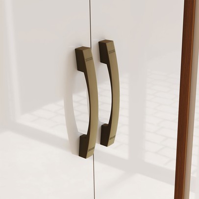 Armário Multiuso 2 Portas Margarida Cinamomo/Off White - Henn