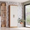 Armário Multiuso 2 Portas Margarida Cinamomo/Off White - Henn