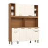 Cozinha Compacta Melinda 6 Portas 2 Gavetas Cinamomo/Off White - Henn