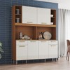 Cozinha Compacta Melinda 6 Portas 2 Gavetas Cinamomo/Off White - Henn