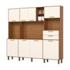 Cozinha Compacta Melinda 8 Portas 2 Gavetas Cinamomo/Off White - Henn