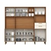 Cozinha Compacta Melinda 8 Portas 2 Gavetas Cinamomo/Off White - Henn
