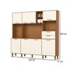 Cozinha Compacta Melinda 8 Portas 2 Gavetas Cinamomo/Off White - Henn
