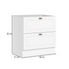 Balcão de Cozinha 80 Cm Americana 2 Gavetas Branco Hp - Henn