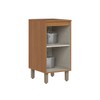 Balcão de Cozinha 40 Cm Venaly 1 Porta com Tampo Cinamomo/Off White - Henn