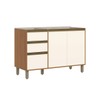 Balcão de Cozinha para Pia 120 Cm Venaly 3 Portas 2 Gavetas Cinamomo/Off White - Henn