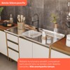 Balcão de Cozinha para Pia 120 Cm Venaly 3 Portas 2 Gavetas Cinamomo/Off White - Henn