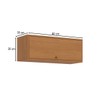 Armário Aéreo Cozinha 80 Cm Venaly 1 Porta Cinamomo - Henn
