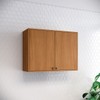 Armário Aéreo Cozinha 80 Cm Venaly 2 Portas Cinamomo - Henn