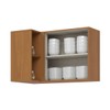 Armário Aéreo Cozinha de Canto 94 Cm Venaly 1 Porta com Nicho Cinamomo - Henn