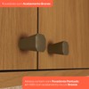 Armário Aéreo Cozinha de Canto 94 Cm Venaly 1 Porta com Nicho Cinamomo - Henn