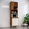 Torre Quente Venaly 4 Portas com Vidro C589 Cinamomo/Off White - Henn