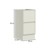 Balcão de Cozinha 40 Cm Fineze 2 Gavetas 100% Mdf Areia Hp - Henn