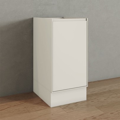 Balcão de Cozinha 40 Cm Fineze 1 Porta 100% Mdf Areia Hp - Henn