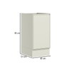 Balcão de Cozinha 40 Cm Fineze 1 Porta 100% Mdf Areia Hp - Henn