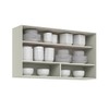 Armário Aéreo Cozinha 120 Cm Fineze 1 Porta com Vidro Reflecta 100% Mdf Areia Hp - Henn