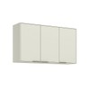 Armário Aéreo Cozinha 120 Cm Fineze 3 Portas 100% Mdf Areia Hp - Henn