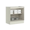 Balcão de Cozinha 80 Cm Fineze 2 Gavetas 100% Mdf Areia Hp - Henn