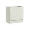 Balcão de Cozinha 80 Cm Fineze 2 Portas 100% Mdf Areia Hp - Henn