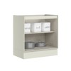 Balcão de Cozinha 80 Cm Fineze 2 Portas 100% Mdf Areia Hp - Henn