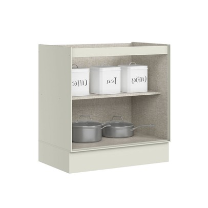 Balcão de Cozinha 80 Cm Fineze 2 Portas 100% Mdf Areia Hp - Henn