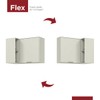 Armário Aéreo Cozinha de Canto 94 Cm Fineze 1 Porta com Nicho 100% Mdf Areia Hp - Henn