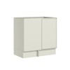 Balcão de Cozinha de Canto 84 Cm Fineze 1 Porta 100% Mdf Areia Hp - Henn