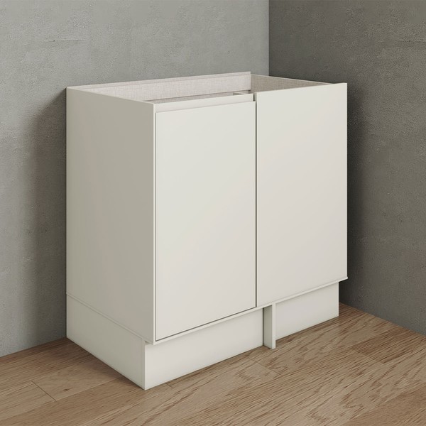 Balcão de Cozinha de Canto 84 Cm Fineze 1 Porta 100% Mdf Areia Hp - Henn