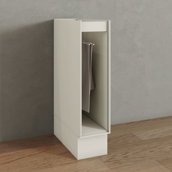 Balcão de Cozinha 20 Cm Fineze com Porta Toalha 100% Mdf Areia Hp - Henn