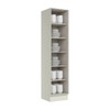 Cristaleira Fineze 1 Porta com Vidro Reflecta 100% Mdf Areia Hp - Henn