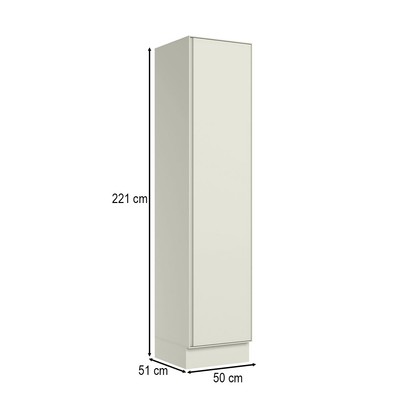 Paneleiro Fineze 1 Porta 5 Prateleiras 100% Mdf Areia Hp - Henn