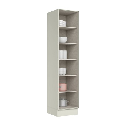 Paneleiro Fineze 1 Porta 5 Prateleiras 100% Mdf Areia Hp - Henn