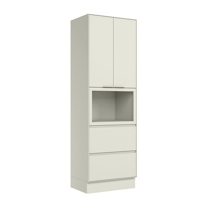 Torre Quente Fineze 2 Portas 2 Gavetas 100% Mdf Areia Hp - Henn