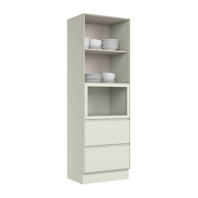 Torre Quente Fineze 2 Portas 2 Gavetas 100% Mdf Areia Hp - Henn