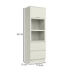 Torre Quente Fineze 1 Portas 2 Gavetas 100% Mdf Areia Hp - Henn