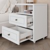 Mesa de Cabeceira Americana 2 Gavetas Branco Hp - Henn