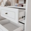 Mesa de Cabeceira Americana 2 Gavetas Branco Hp - Henn