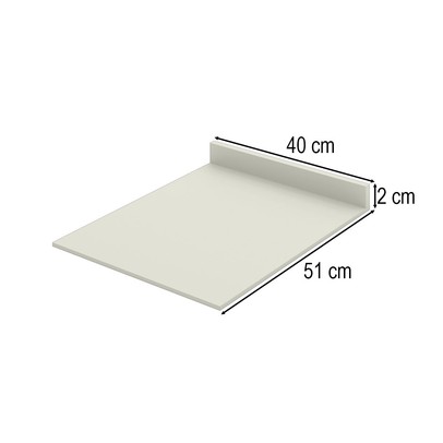 Tampo para Balcão 40 Cm Fineze 100% Mdf Areia Hp - Henn