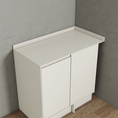 Tampo para Balcão de Canto 94 Cm Fineze 100% Mdf Areia Hp - Henn