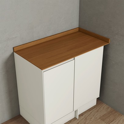 Tampo para Balcão de Canto 94 Cm Fineze 100% Mdfcinamomo - Henn