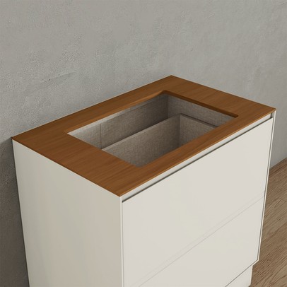 Tampo para Balcão Cooktop 80 Cm Fineze 100% Mdf Cinamomo - Henn