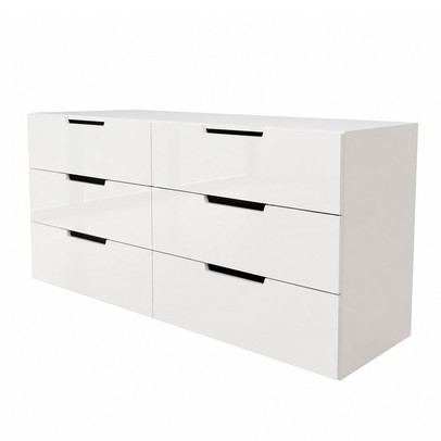 Cômoda Madri 6 Gavetas Branco - Panorama Móveis