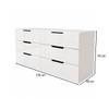 Cômoda Madri 6 Gavetas Branco - Panorama Móveis