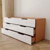 Cômoda Madri 6 Gavetas Branco/Freijó - Panorama Móveis