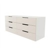 Cômoda Madri 6 Gavetas Creme/Branco - Panorama Móveis
