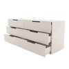 Cômoda Madri 6 Gavetas Creme/Branco - Panorama Móveis