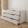 Cômoda Madri 6 Gavetas Creme/Branco - Panorama Móveis