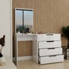 Cômoda Milão 4 Gavetas com Espelho Branco - Panorama Móveis