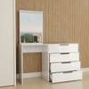 Cômoda Milão 4 Gavetas com Espelho Branco - Panorama Móveis
